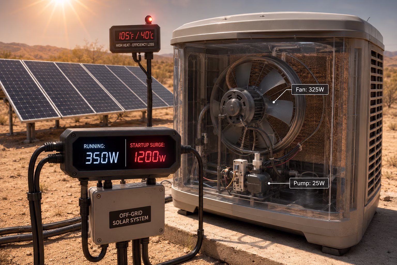 Swamp Cooler Power Consumption Infographic